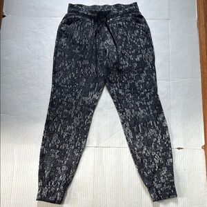 lululemon athletica Black and Gray Track Pants